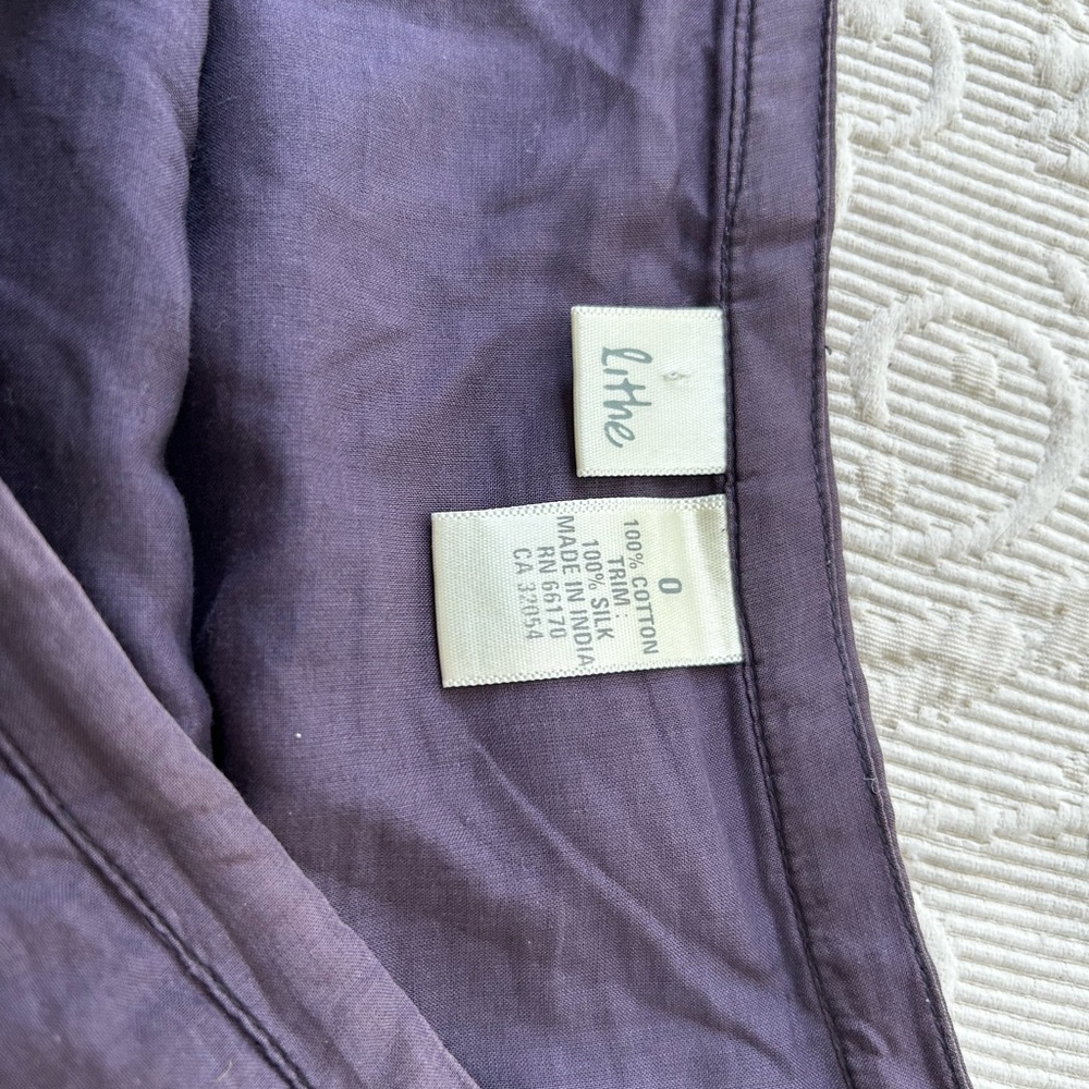 Lithe Ruffled A-Line Skirt in Deep Purple - Picture 7 of 9